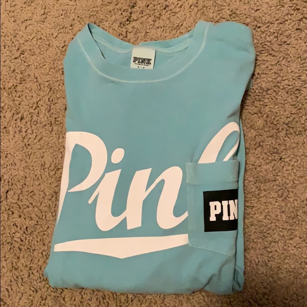 Victoria secret Pink blue long sleeve
